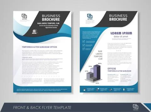 Brochure template design Illustrazione stock