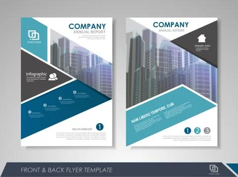 Brochure template design Stock Illustration