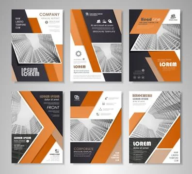 Brochure template design Stock Illustration