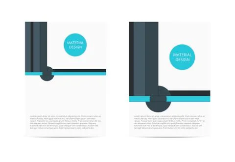 Brochure template design, vector illustration Stock Illustration