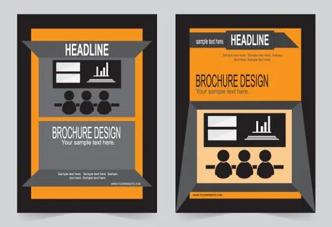 Brochure template, Flyer design Stock-Illustration