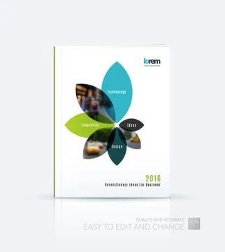 Brochure template layout collection, cover design annual report Stock Illustration