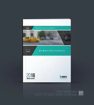 Brochure template layout collection, cover design annual report Stock Illustration
