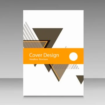 Brochure template layout, cover design annual report Stock Illustration
