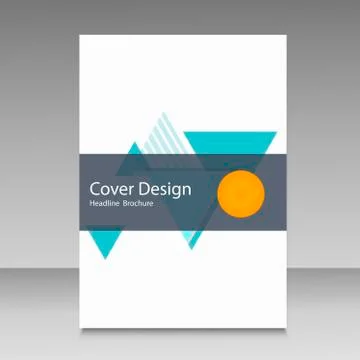 Brochure template layout, cover design annual report Stock Illustration