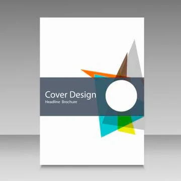 Brochure template layout, cover design annual report Illustrazione stock