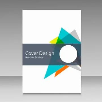 Brochure template layout, cover design annual report Stock Illustration