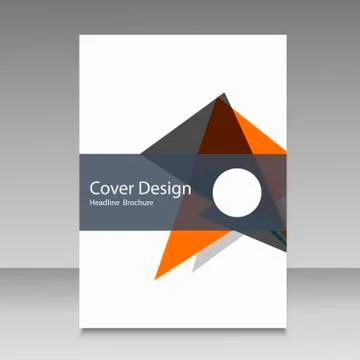 Brochure template layout, cover design annual report Stock Illustration