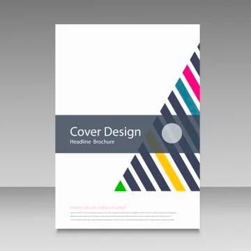 Brochure template layout, cover design annual report Stock Illustration