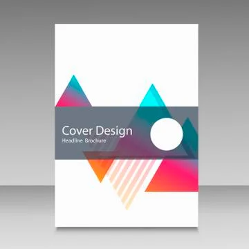 Brochure template layout, cover design annual report Illustrazione stock