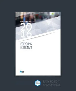 Brochure template layout, cover design annual report, magazine Stock Illustration