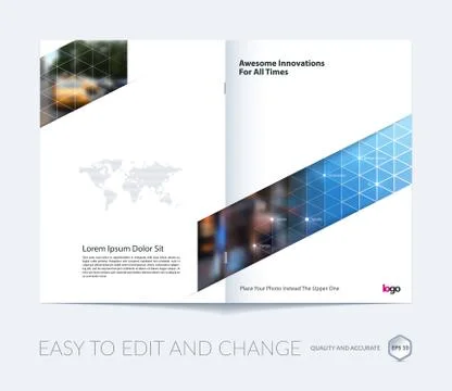 Brochure template layout, cover design annual report, magazine, flyer, leafle イラスト素材