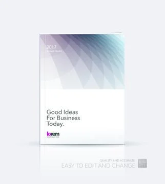 Brochure template layout, cover design annual report, magazine Stock Illustration