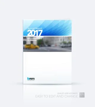Brochure template layout, cover design annual report, magazine Stock-Illustration