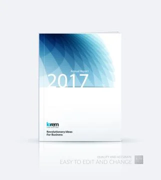 Brochure template layout, cover design annual report, magazine Stock Illustration