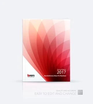Brochure template layout, cover design annual report, magazine Illustrazione stock