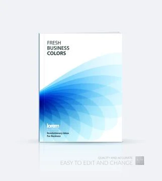 Brochure template layout, cover design annual report, magazine Stock Illustration