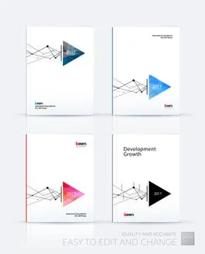Brochure template layout, cover design annual report, magazine Stock Illustration