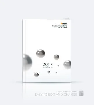 Brochure template layout, cover design annual report, magazine Stock Illustration