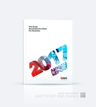 Brochure template layout, cover design annual report, magazine Stock Illustration