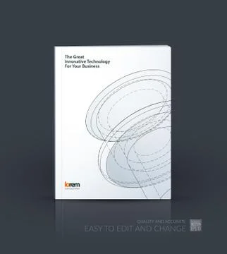 Brochure template layout, cover design annual report, magazine Stock Illustration