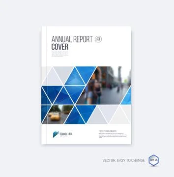 Brochure template layout, cover design annual report, magazine Stock Illustration