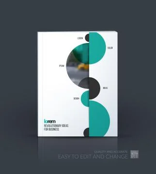 Brochure template layout, cover design annual report, magazine Illustrazione stock