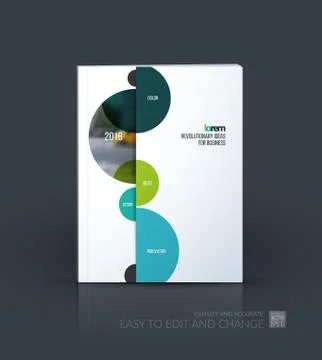 Brochure template layout, cover design annual report, magazine Stock Illustration