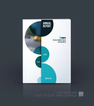 Brochure template layout, cover design annual report, magazine イラスト素材