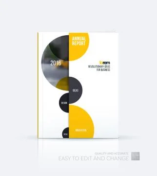 Brochure template layout, cover design annual report, magazine Stock Illustration