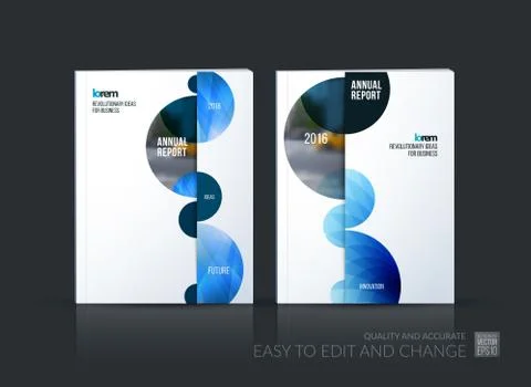 Brochure template layout, cover design annual report, magazine Stock Illustration