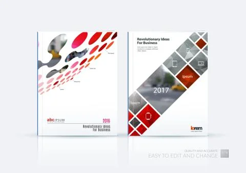 Brochure template layout, cover design annual report, magazine Stock Illustration