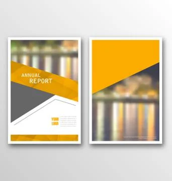 Brochure Template Layout, Cover Design Annual Report, Design of Magazine or.. Stock Illustration
