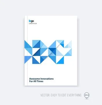 Brochure template layout, cover design annual report, magazine, flyer, lea... Stock Photos