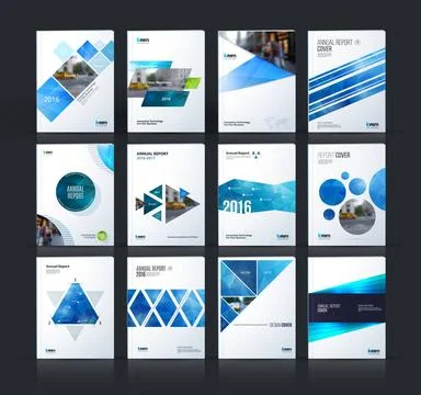 Brochure template layout, cover design annual report, magazine, Brochure t... 库存照片