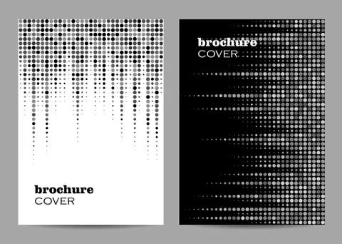 Brochure template layout design. Abstract dotted background Stock Illustration