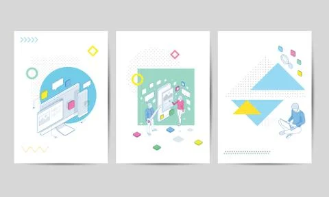 Brochure template layout design. Corporate Business Flyer, Corporate Business Stock Illustration