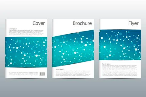 Brochure template layout, flyer, cover, annual report, magazine in A4 size Stock Illustration