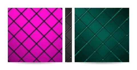 Brochure template of stripes with shadow, geometric banner. Magazine, poster, Stock Illustration