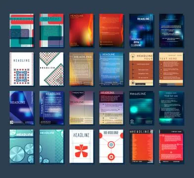 Brochures set Stock Illustration