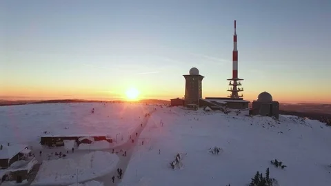 Brocken Aerial View Stock Footage 71770997