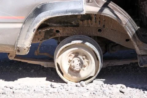 Brocken wheel Stock Photos