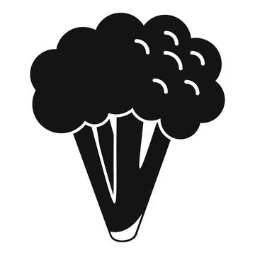 Brocoli bunch icon simple vector. Cabbage vegetable Ilustración de archivo