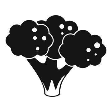 Brocoli head icon simple vector. Vegetable cabbage Ilustración de archivo