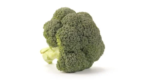 Brocolli Head Rotating Stock Footage 7761363