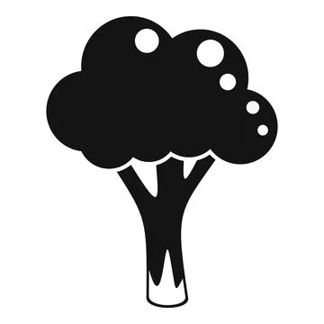 Brocolli icon simple vector. Cabbage food Ilustración de archivo