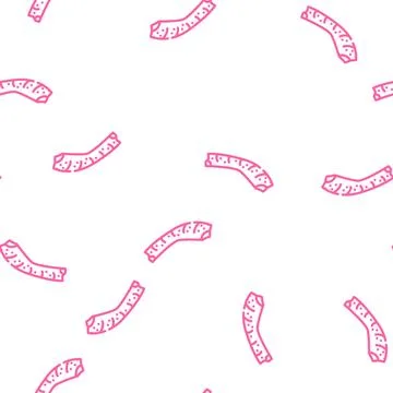 Broiler chicken neck vector seamless pattern Stock Illustration