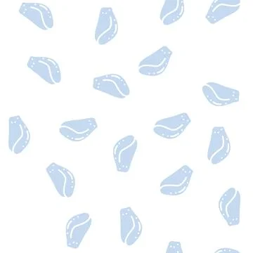 Broiler Liver glyph vector seamless pattern Stock Illustration