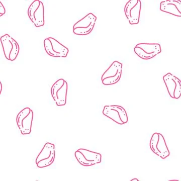 Broiler Liver vector seamless pattern Stock Illustration