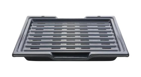 Broiling pan isolated with a clipping path Stock Photos